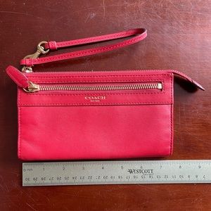 Red Coach Wallet